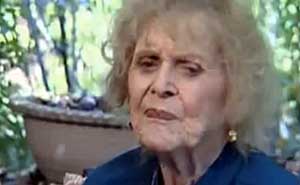 Gloria Stuart. Bild från video.