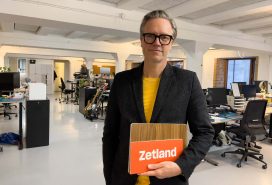 Vd Tav Klitgaard på Zetlands redaktion i Köpenhamn. Foto: Esbjörn Guwallius
