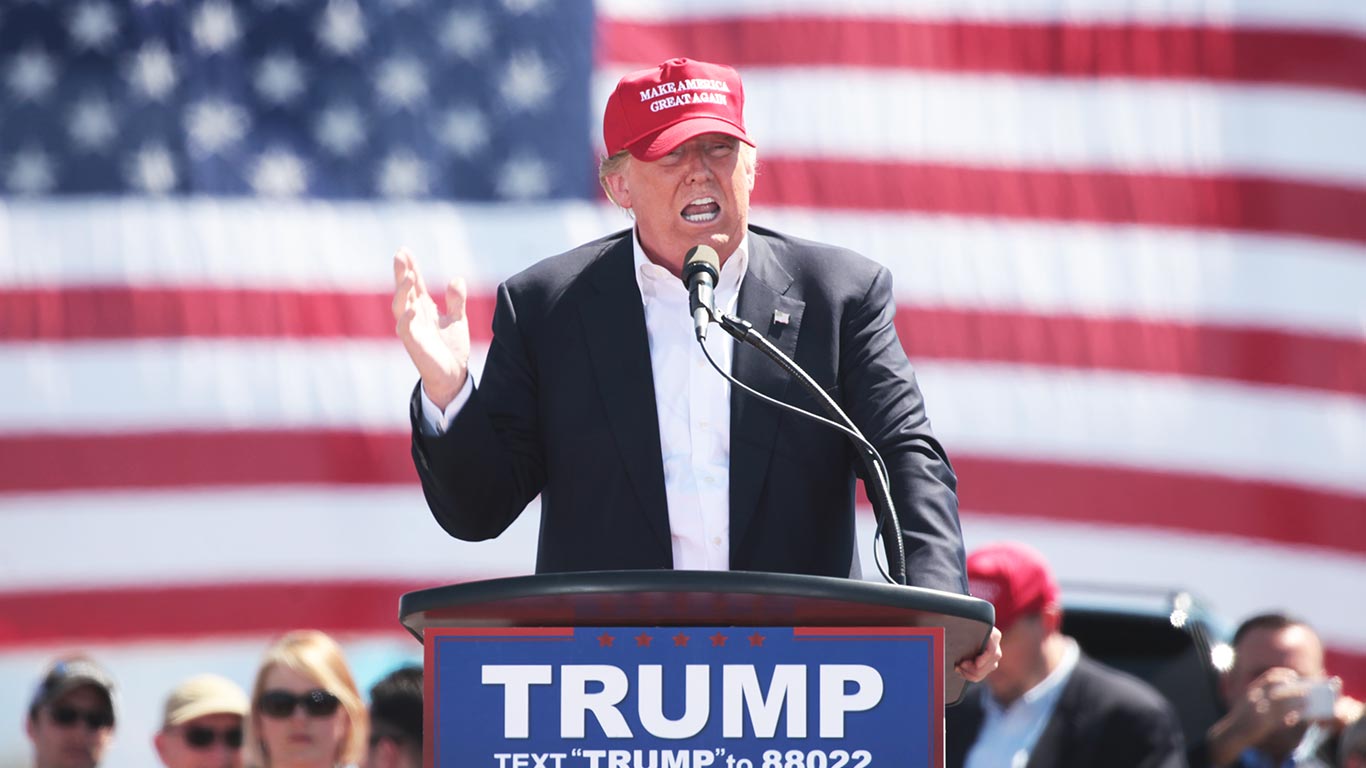 Donald Trump under ett valmöte. Foto: Gage Skidmore via Wikimedia Commons (CC BY-SA 3.0)